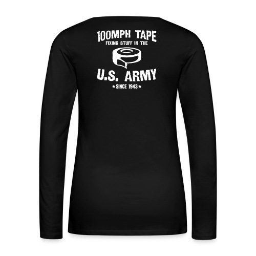 100mph Tape - Women's Premium Slim Fit Long Sleeve T-Shirt