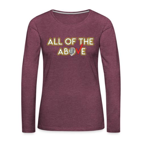 All of the Above Logo - Women's Premium Slim Fit Long Sleeve T-Shirt