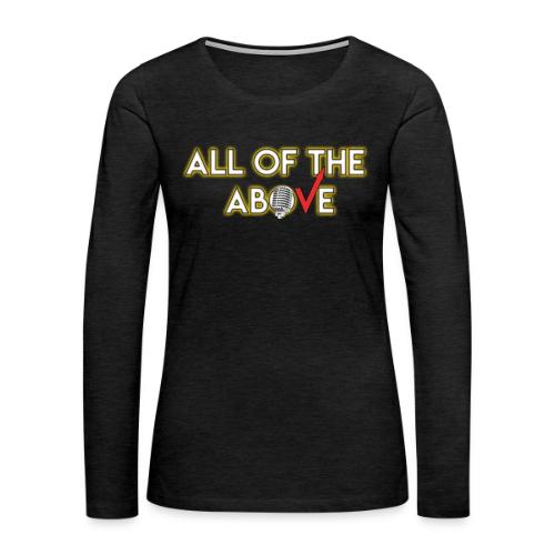 All of the Above Logo - Women's Premium Slim Fit Long Sleeve T-Shirt