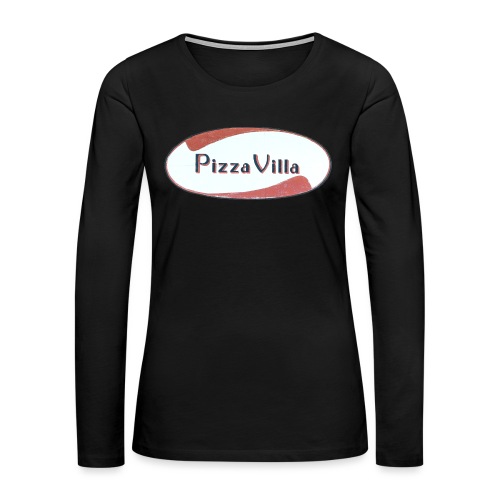 The Pizza Villa OG - Women's Premium Slim Fit Long Sleeve T-Shirt