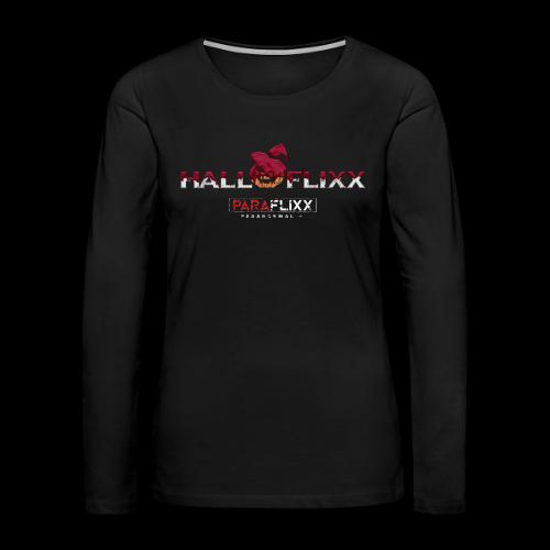 HALLOFlixx Apparel - Women's Premium Slim Fit Long Sleeve T-Shirt