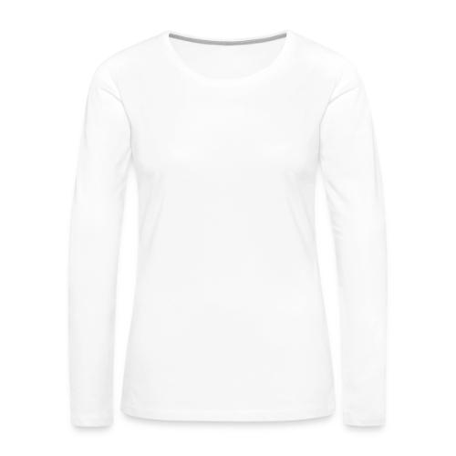 School Logo (white text) - Women's Premium Slim Fit Long Sleeve T-Shirt