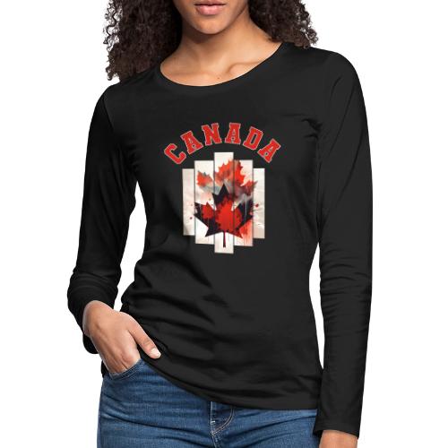 Heart of Canada Art - Women's Premium Slim Fit Long Sleeve T-Shirt