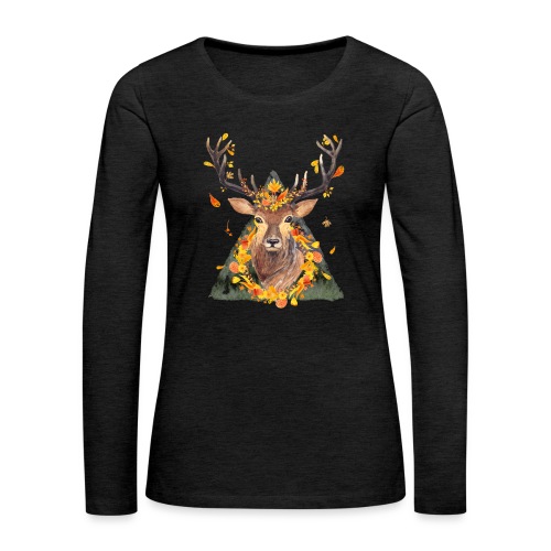 The Spirit of the Forest - Women's Premium Slim Fit Long Sleeve T-Shirt