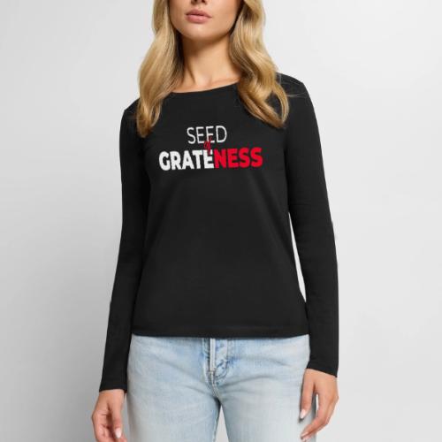Seed of Grateness Merch - Women's Premium Slim Fit Long Sleeve T-Shirt