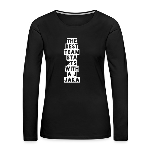 The Best Team Jaka - Women's Premium Slim Fit Long Sleeve T-Shirt