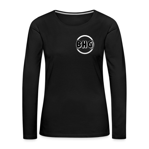 My YouTube logo with a transparent background - Women's Premium Slim Fit Long Sleeve T-Shirt