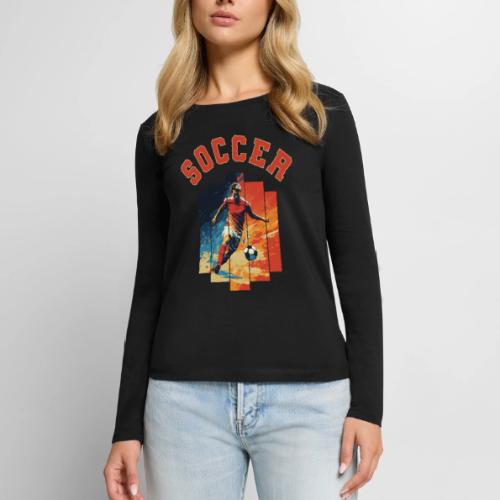 Soccer Spirit - Women's Premium Slim Fit Long Sleeve T-Shirt