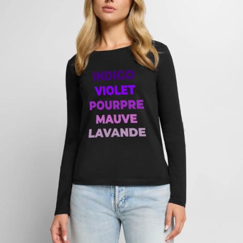 Shades of purple - Women's Premium Slim Fit Long Sleeve T-Shirt