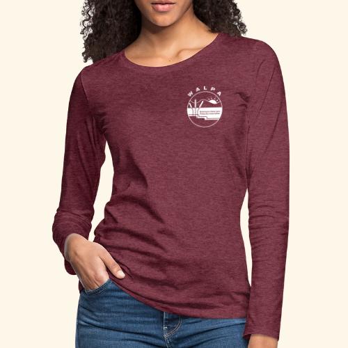 Double Sided White - Women's Premium Slim Fit Long Sleeve T-Shirt