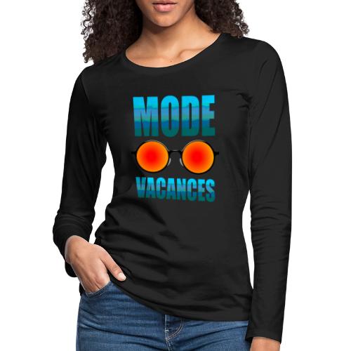 Vacation Mode Enabled - Women's Premium Slim Fit Long Sleeve T-Shirt