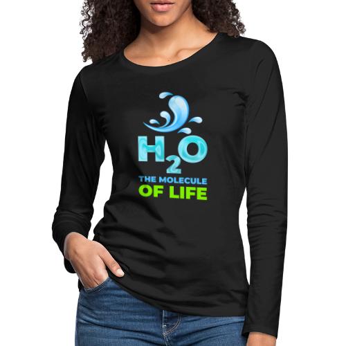 The Molecule of Life - Women's Premium Slim Fit Long Sleeve T-Shirt