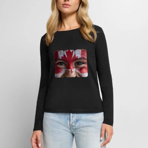 Proudly Canadian - Women's Premium Slim Fit Long Sleeve T-Shirt