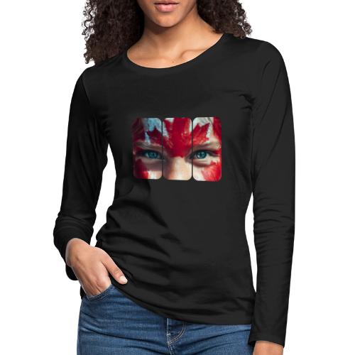 Canada: Northern Spirit - Women's Premium Slim Fit Long Sleeve T-Shirt