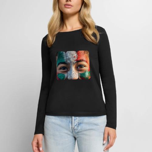 Colors of México - Women's Premium Slim Fit Long Sleeve T-Shirt