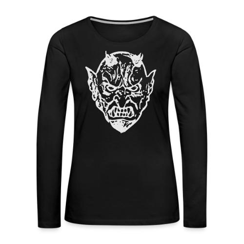 Devil Face 2 - Women's Premium Slim Fit Long Sleeve T-Shirt