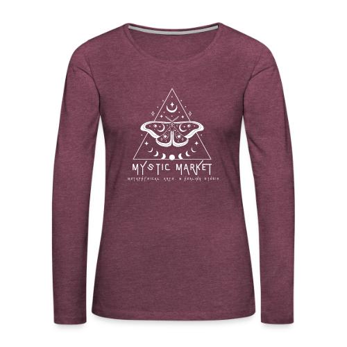 Mystic Market Logo - Women's Premium Slim Fit Long Sleeve T-Shirt