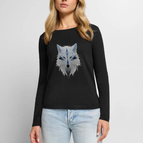 Ivory Grace Wolf - Women's Premium Slim Fit Long Sleeve T-Shirt