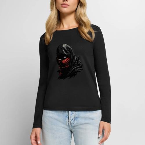 Shadowflame Ninja - Women's Premium Slim Fit Long Sleeve T-Shirt