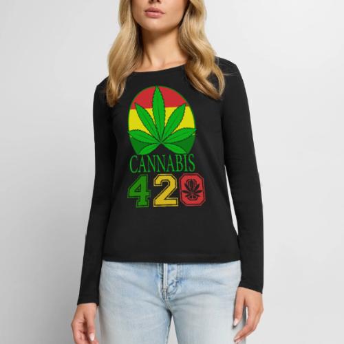 Teasing 420 Smokers Dream Weed Marijuana Design - Women's Premium Slim Fit Long Sleeve T-Shirt