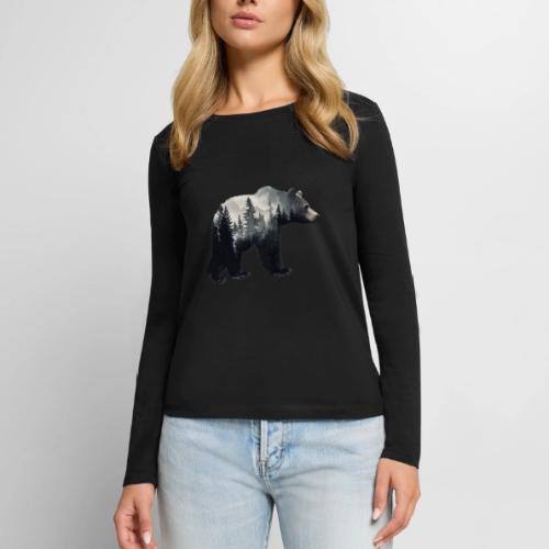 Forest Within the Bear - Women's Premium Slim Fit Long Sleeve T-Shirt