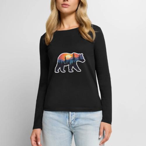 Mountain Spirit Bear - Women's Premium Slim Fit Long Sleeve T-Shirt