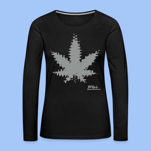 leaf inkblot - Women's Premium Slim Fit Long Sleeve T-Shirt