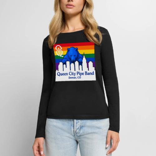 Big Blue Bear - Women's Premium Slim Fit Long Sleeve T-Shirt