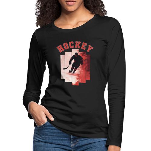Hockey Spirit - Women's Premium Slim Fit Long Sleeve T-Shirt