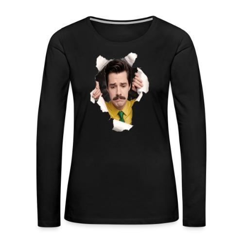 Mr. Matheson Chest Burster - Women's Premium Slim Fit Long Sleeve T-Shirt