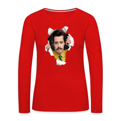 Mr. Matheson Chest Burster - Women's Premium Slim Fit Long Sleeve T-Shirt