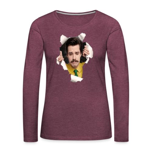 Mr. Matheson Chest Burster - Women's Premium Slim Fit Long Sleeve T-Shirt