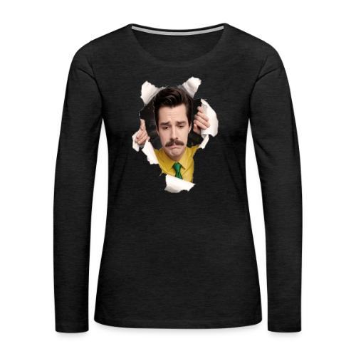 Mr. Matheson Chest Burster - Women's Premium Slim Fit Long Sleeve T-Shirt