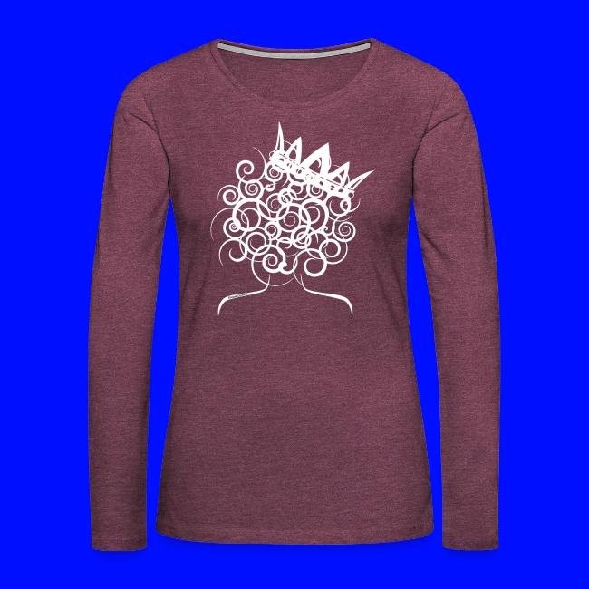 Curly Queen with Crown