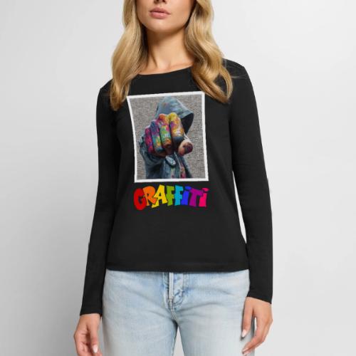 Graffiti: Urban Expression - Women's Premium Slim Fit Long Sleeve T-Shirt