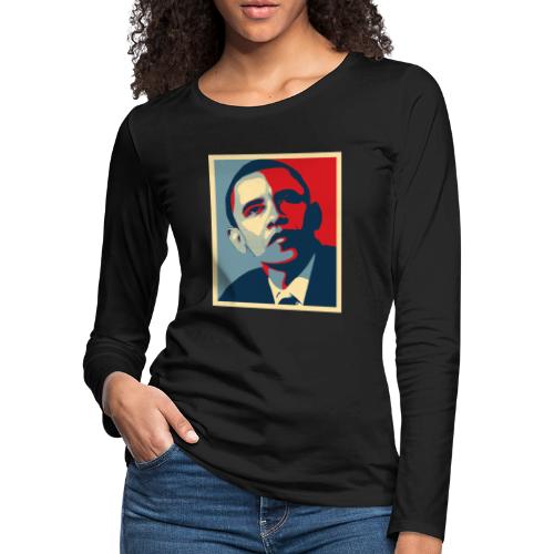 Obama - Women's Premium Slim Fit Long Sleeve T-Shirt