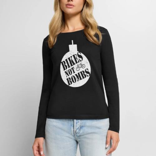 Bikes Not Bombs - Women's Premium Slim Fit Long Sleeve T-Shirt