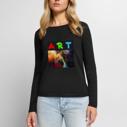 Waves of Art - Women's Premium Slim Fit Long Sleeve T-Shirt