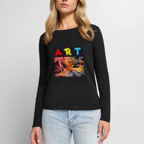 Chaotic Threads of Art - Women's Premium Slim Fit Long Sleeve T-Shirt