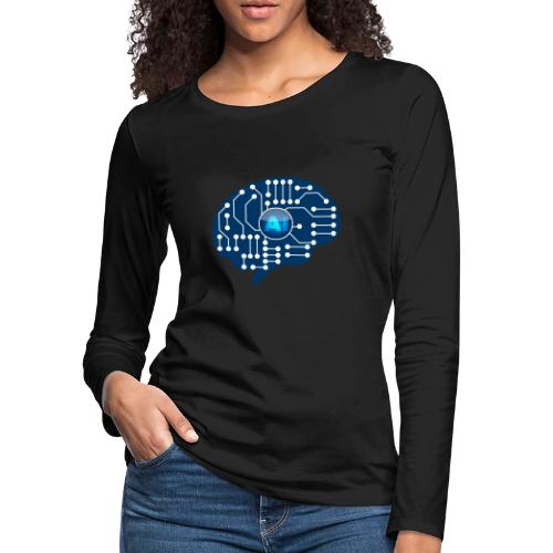 AI: Mind Wired - Women's Premium Slim Fit Long Sleeve T-Shirt