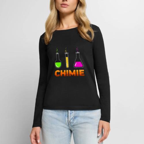 Chemistry: Moving Elements - Women's Premium Slim Fit Long Sleeve T-Shirt