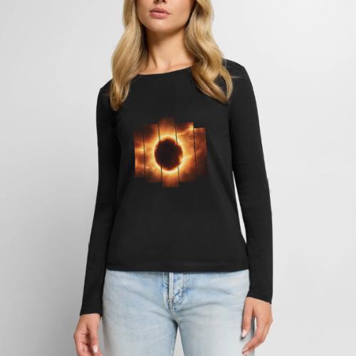 Eclipse Beyond Worlds - Women's Premium Slim Fit Long Sleeve T-Shirt