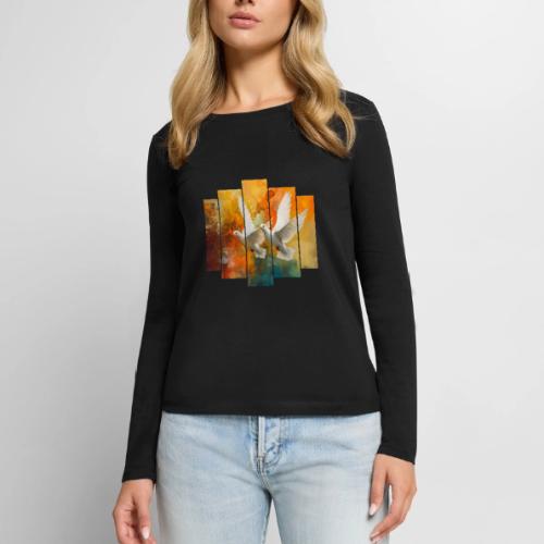 Wings of Peace - Women's Premium Slim Fit Long Sleeve T-Shirt