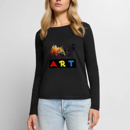 Pulse of Art - Women's Premium Slim Fit Long Sleeve T-Shirt