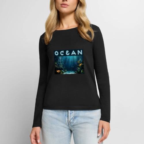 Ocean: Rainbow Reef Life - Women's Premium Slim Fit Long Sleeve T-Shirt
