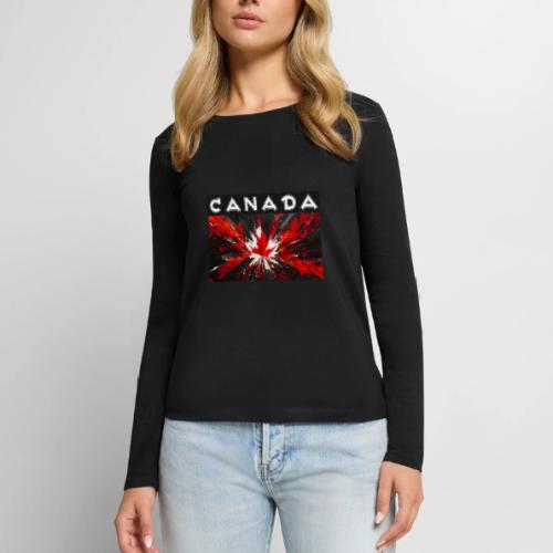 Canada Splash - Women's Premium Slim Fit Long Sleeve T-Shirt