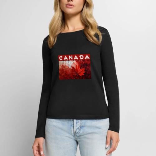 Canada Painted Pride - Women's Premium Slim Fit Long Sleeve T-Shirt