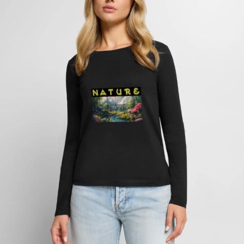 Nature: Spring Awakening - Women's Premium Slim Fit Long Sleeve T-Shirt