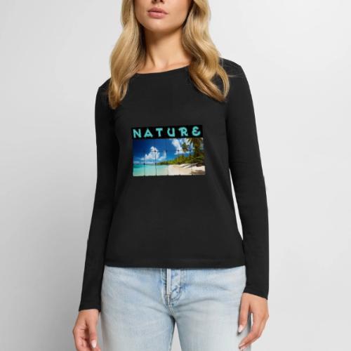 Nature: Island Bliss - Women's Premium Slim Fit Long Sleeve T-Shirt
