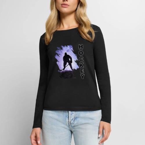Hockey Charge - Women's Premium Slim Fit Long Sleeve T-Shirt